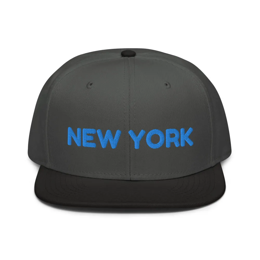 Snapback Hat "1053-0041 New York (Blue Logo)"