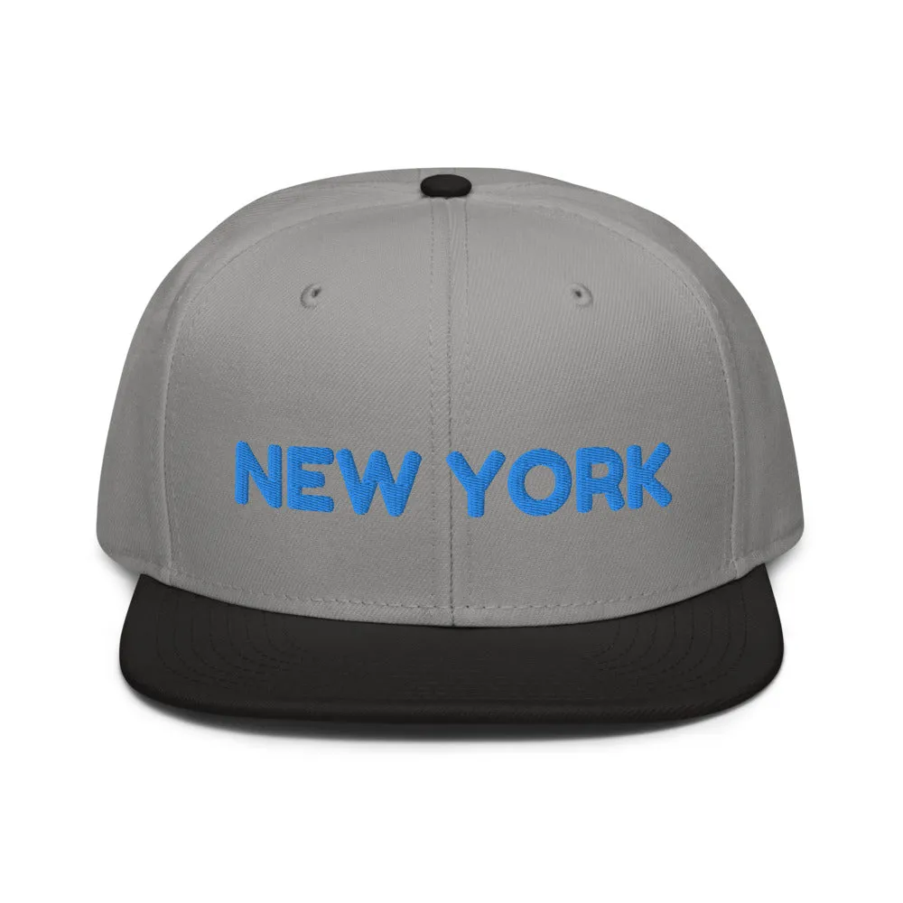 Snapback Hat "1053-0041 New York (Blue Logo)"