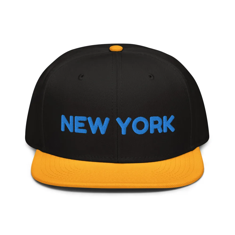 Snapback Hat "1053-0041 New York (Blue Logo)"