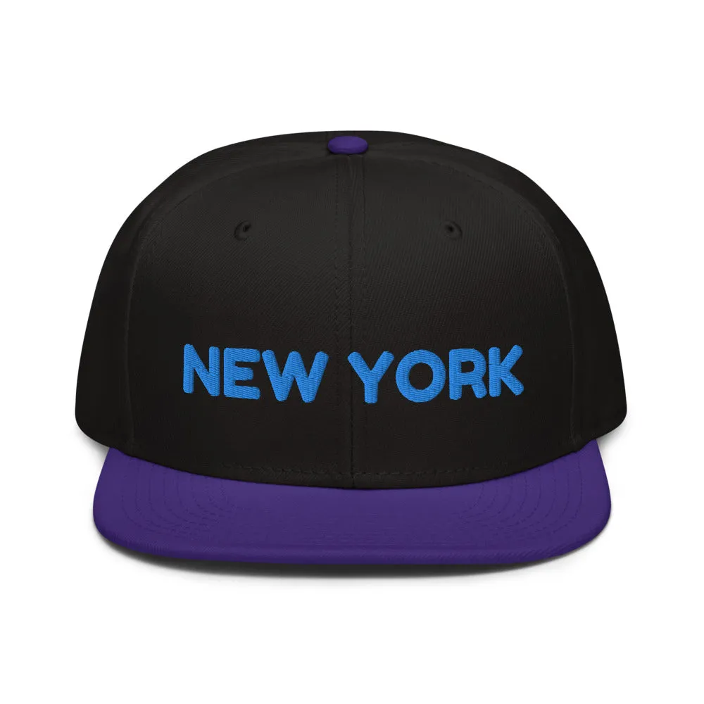 Snapback Hat "1053-0041 New York (Blue Logo)"