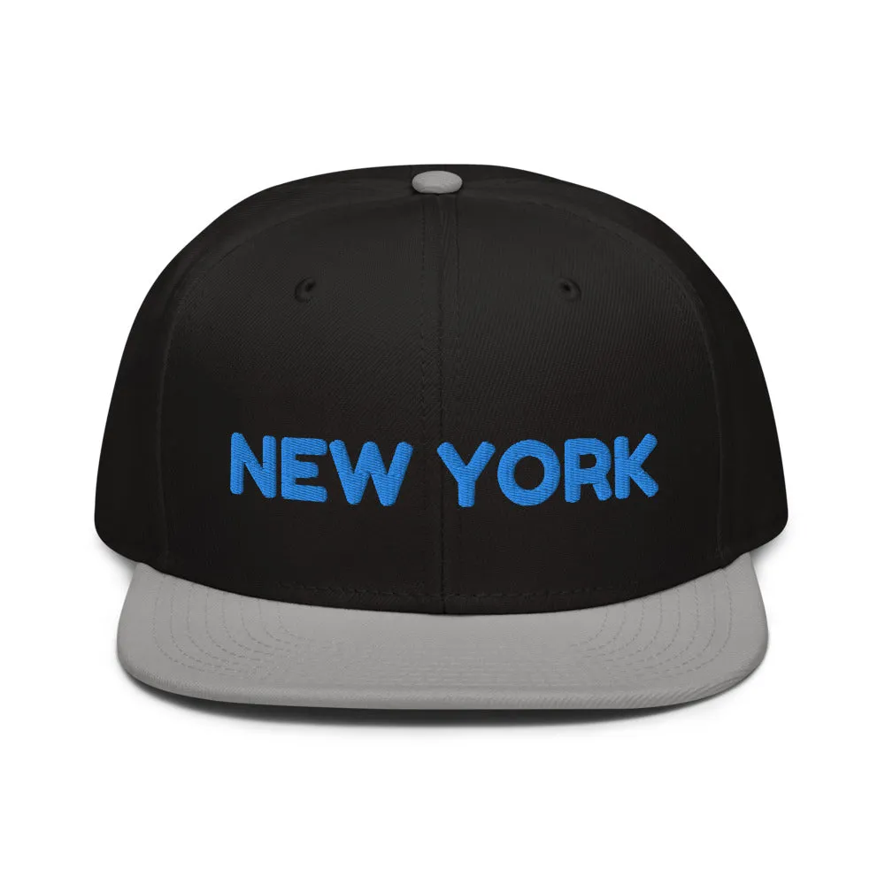 Snapback Hat "1053-0041 New York (Blue Logo)"