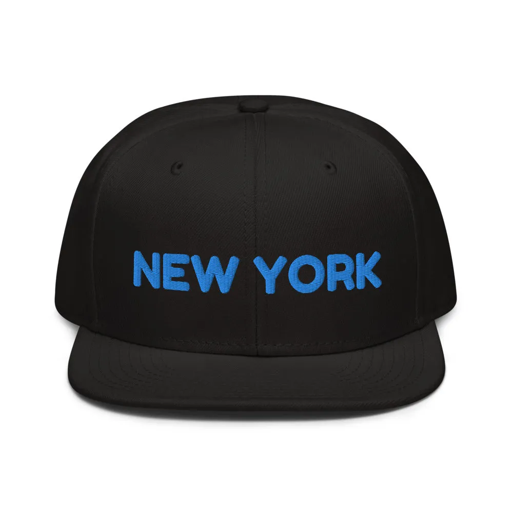 Snapback Hat "1053-0041 New York (Blue Logo)"