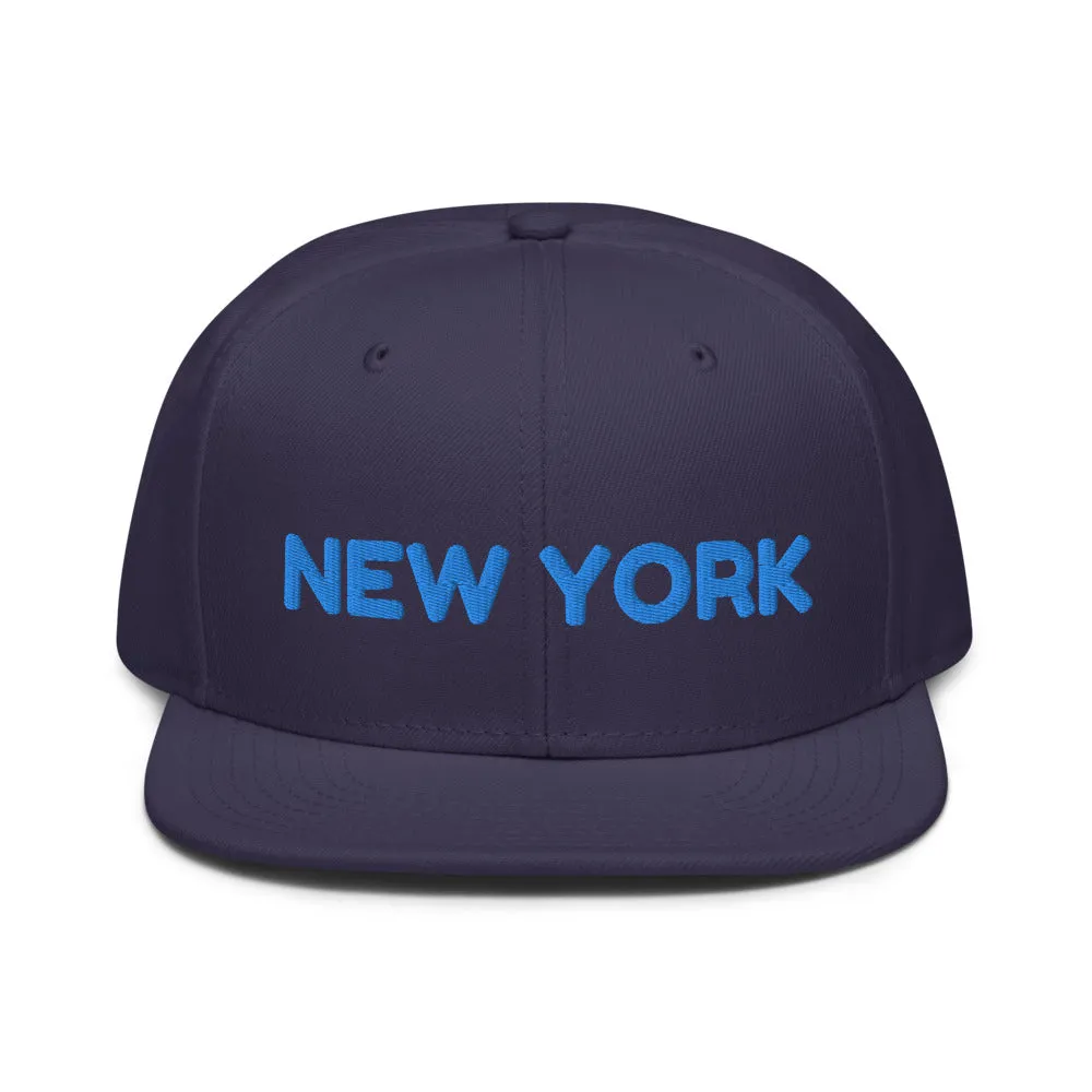 Snapback Hat "1053-0041 New York (Blue Logo)"