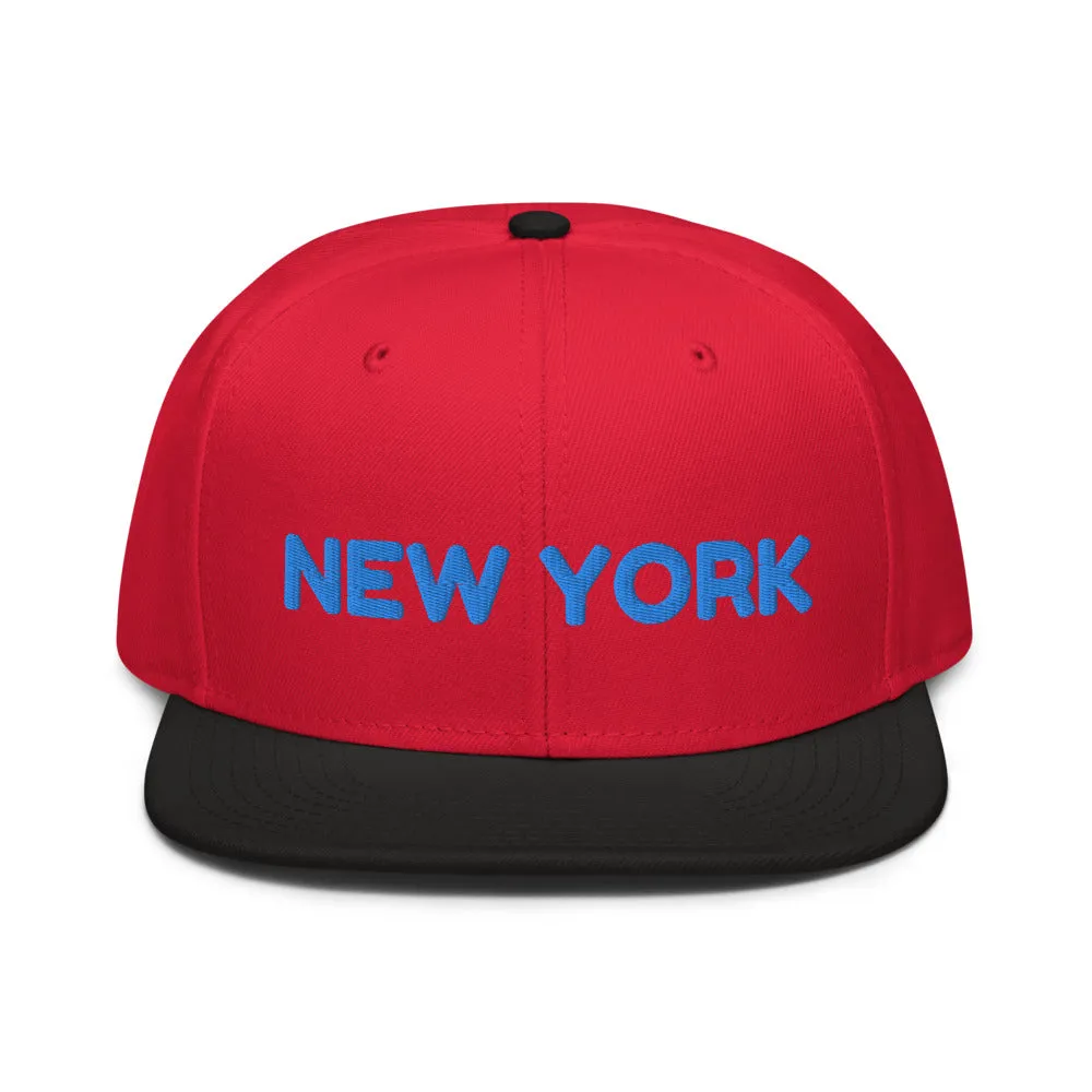 Snapback Hat "1053-0041 New York (Blue Logo)"