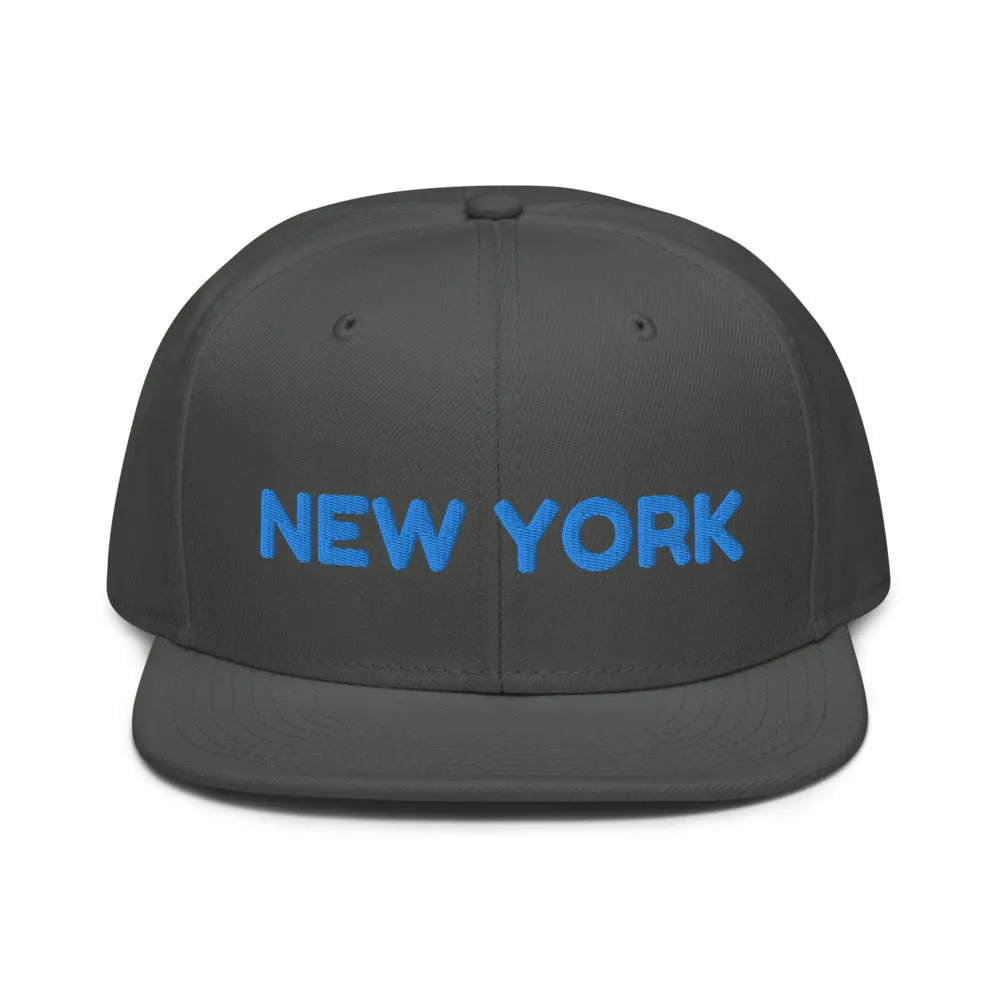 Snapback Hat "1053-0041 New York (Blue Logo)"