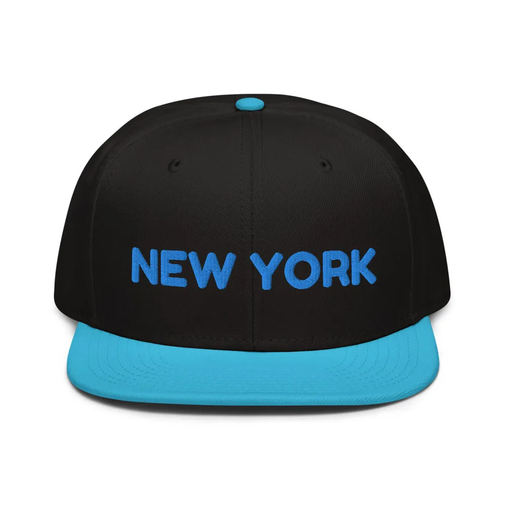 Snapback Hat "1053-0041 New York (Blue Logo)"