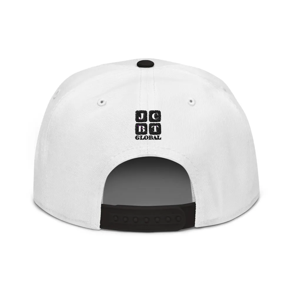 Snapback Hat "1054-0031 U.S.A. (Black Logo)"
