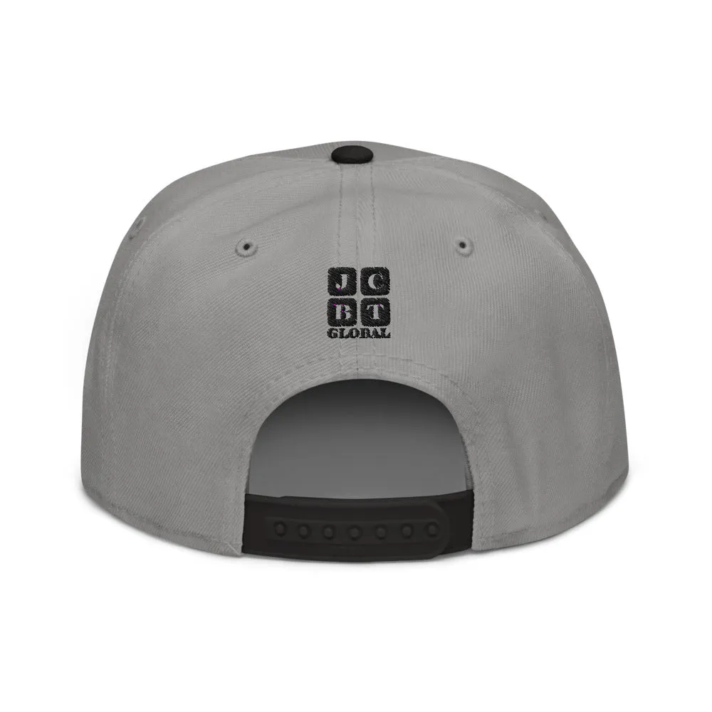 Snapback Hat "1054-0031 U.S.A. (Black Logo)"