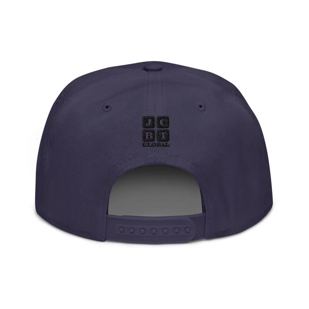 Snapback Hat "1054-0031 U.S.A. (Black Logo)"
