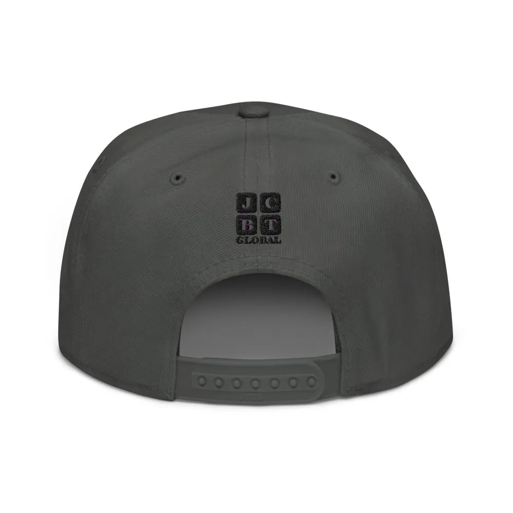 Snapback Hat "1054-0031 U.S.A. (Black Logo)"