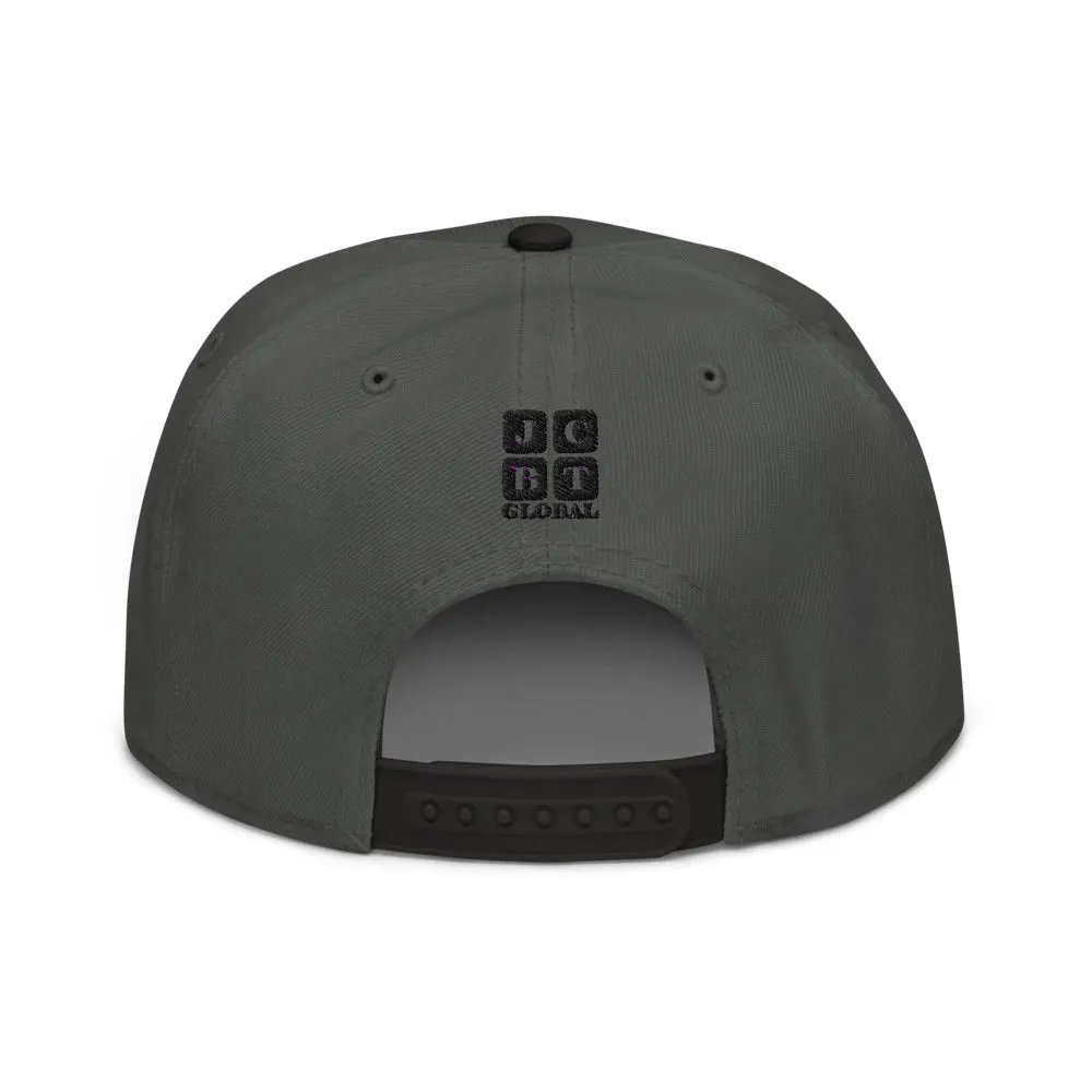 Snapback Hat "1054-0031 U.S.A. (Black Logo)"