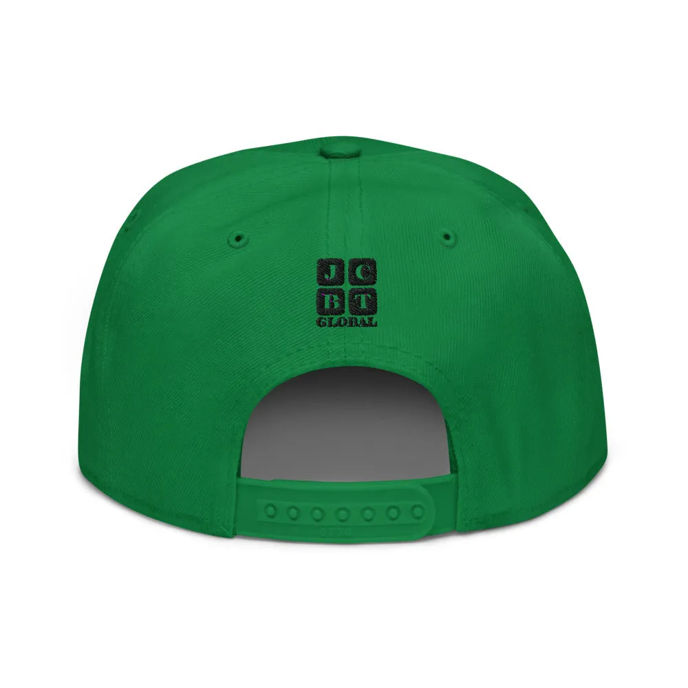 Snapback Hat "1054-0031 U.S.A. (Black Logo)"