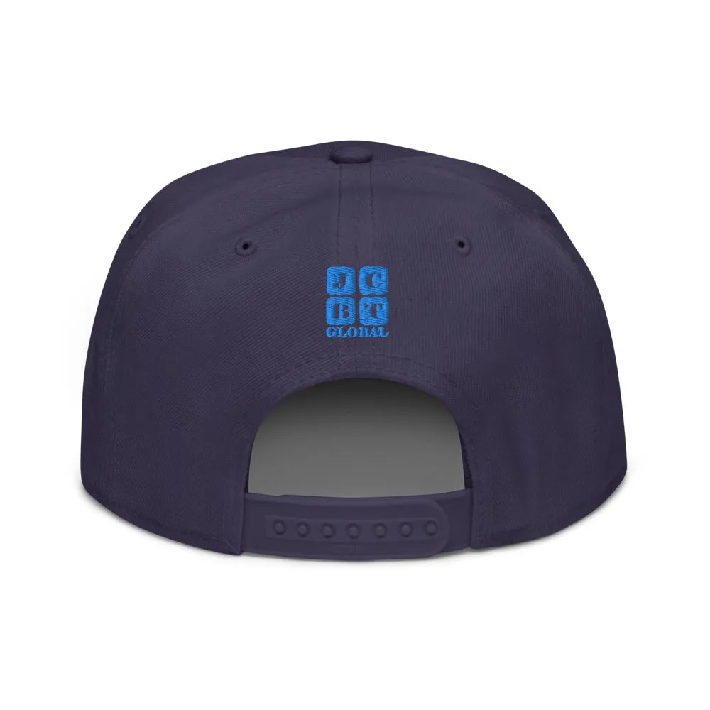 Snapback Hat "1054-0041 Indonesia (Blue Logo)"