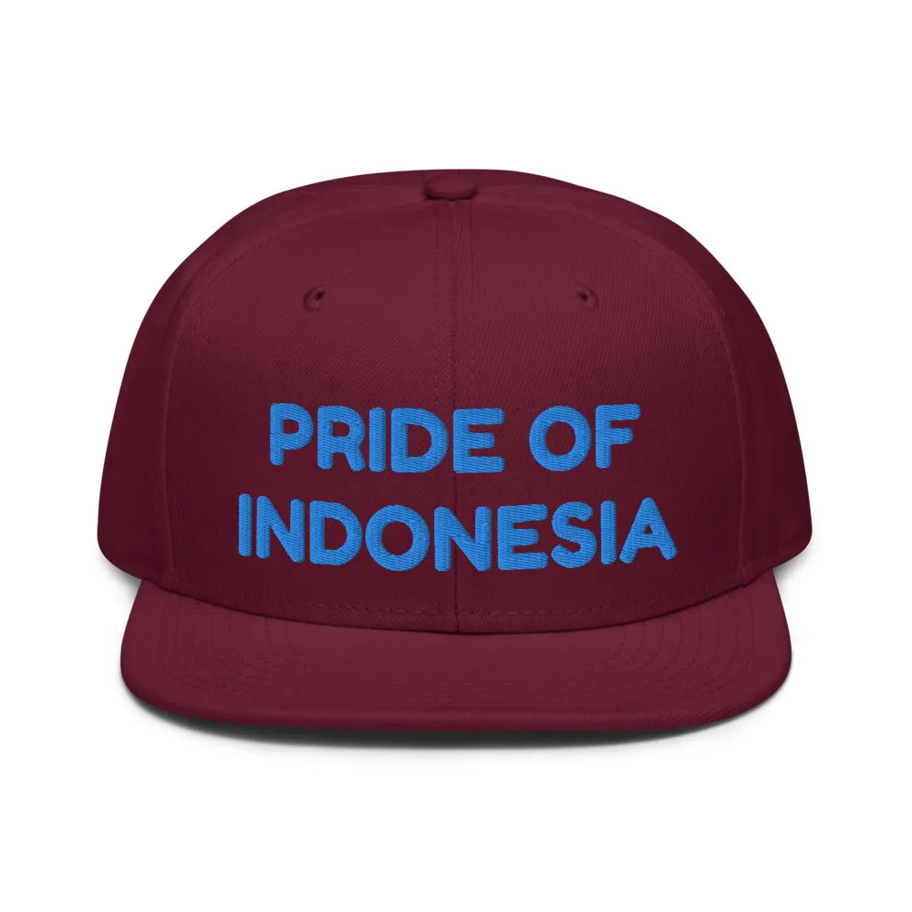 Snapback Hat "1054-0041 Indonesia (Blue Logo)"