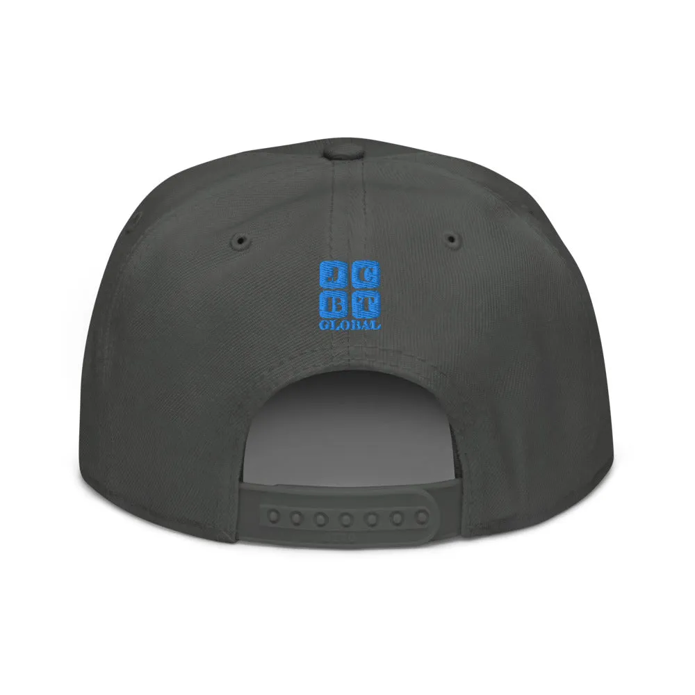 Snapback Hat "1054-0041 Indonesia (Blue Logo)"