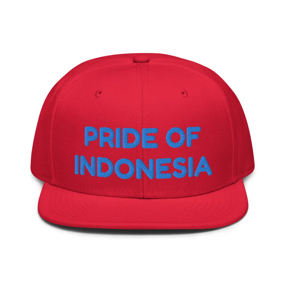 Snapback Hat "1054-0041 Indonesia (Blue Logo)"