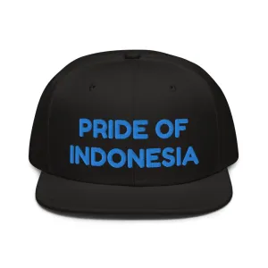Snapback Hat "1054-0041 Indonesia (Blue Logo)"