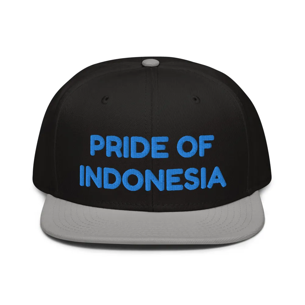 Snapback Hat "1054-0041 Indonesia (Blue Logo)"