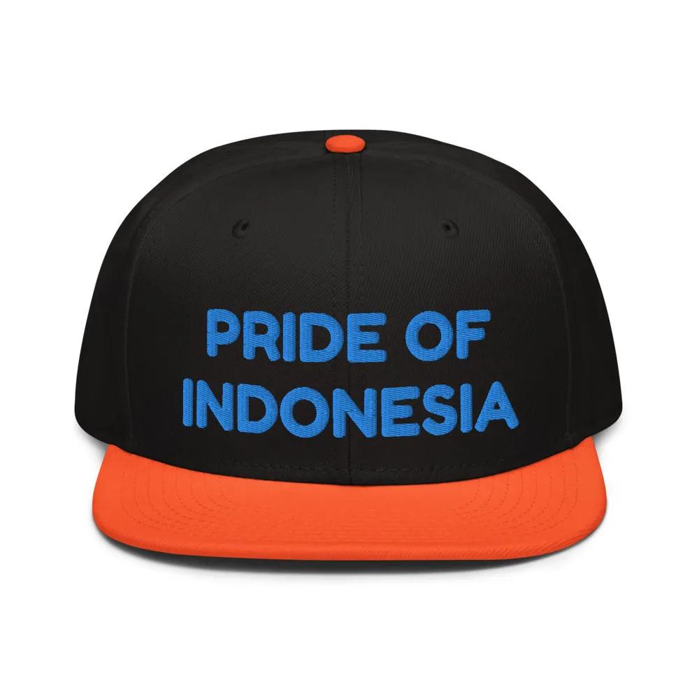 Snapback Hat "1054-0041 Indonesia (Blue Logo)"