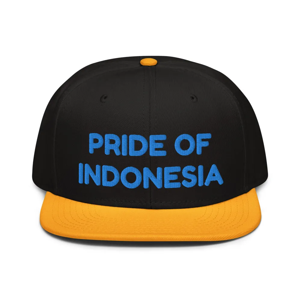 Snapback Hat "1054-0041 Indonesia (Blue Logo)"