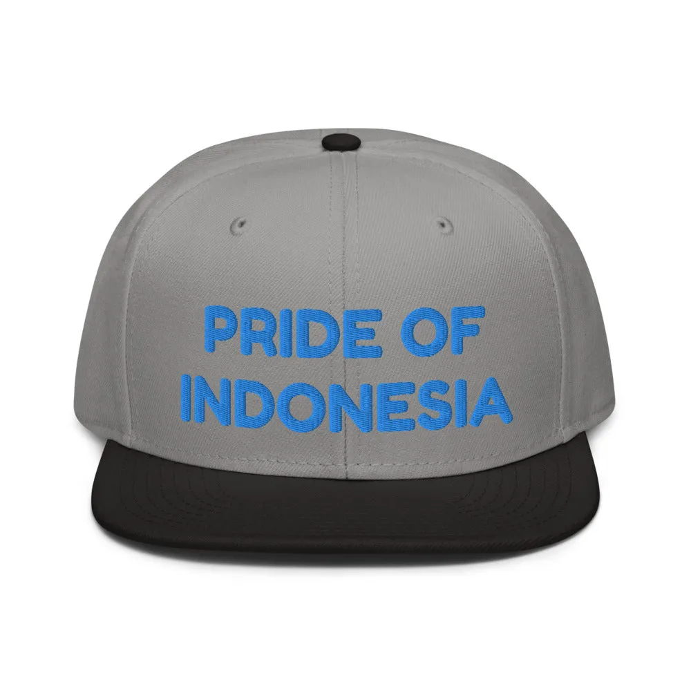 Snapback Hat "1054-0041 Indonesia (Blue Logo)"