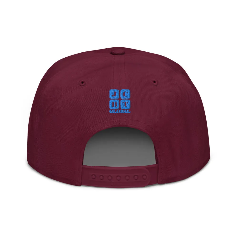 Snapback Hat "1054-0041 Indonesia (Blue Logo)"