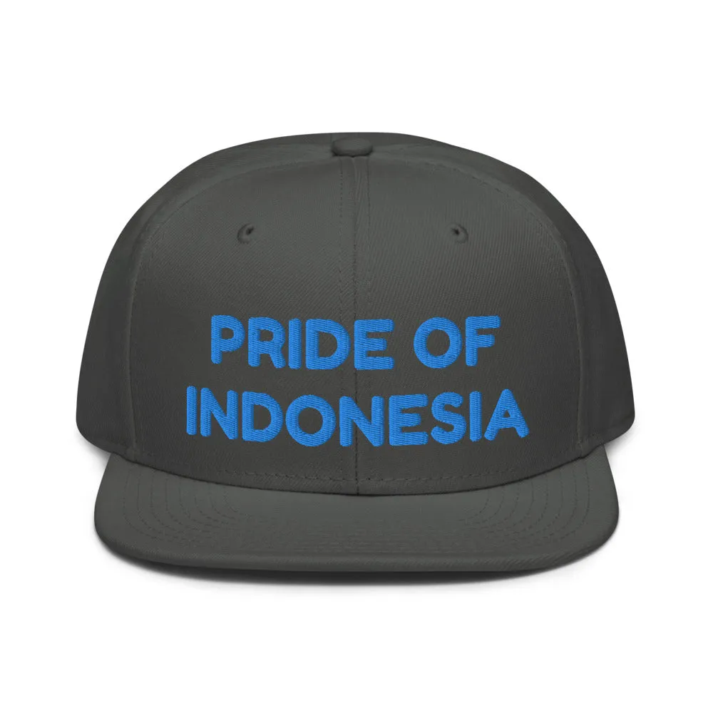 Snapback Hat "1054-0041 Indonesia (Blue Logo)"