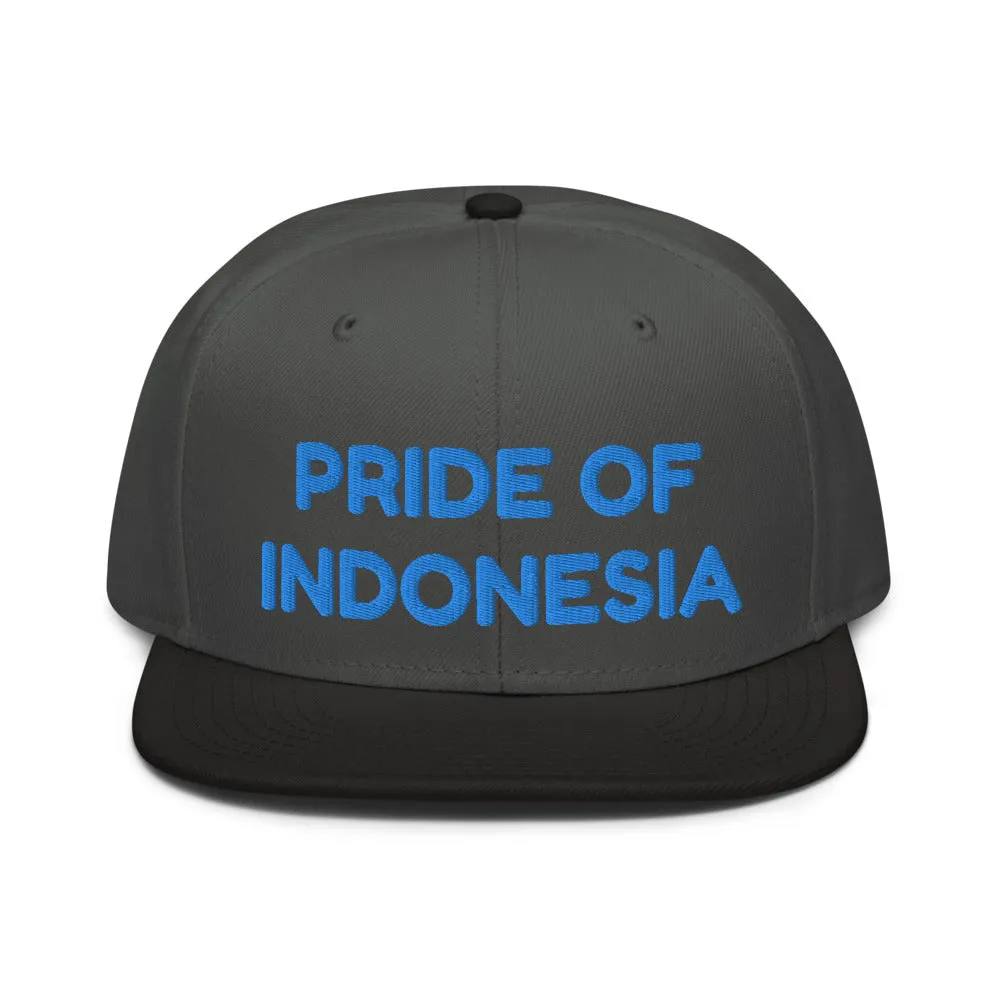 Snapback Hat "1054-0041 Indonesia (Blue Logo)"