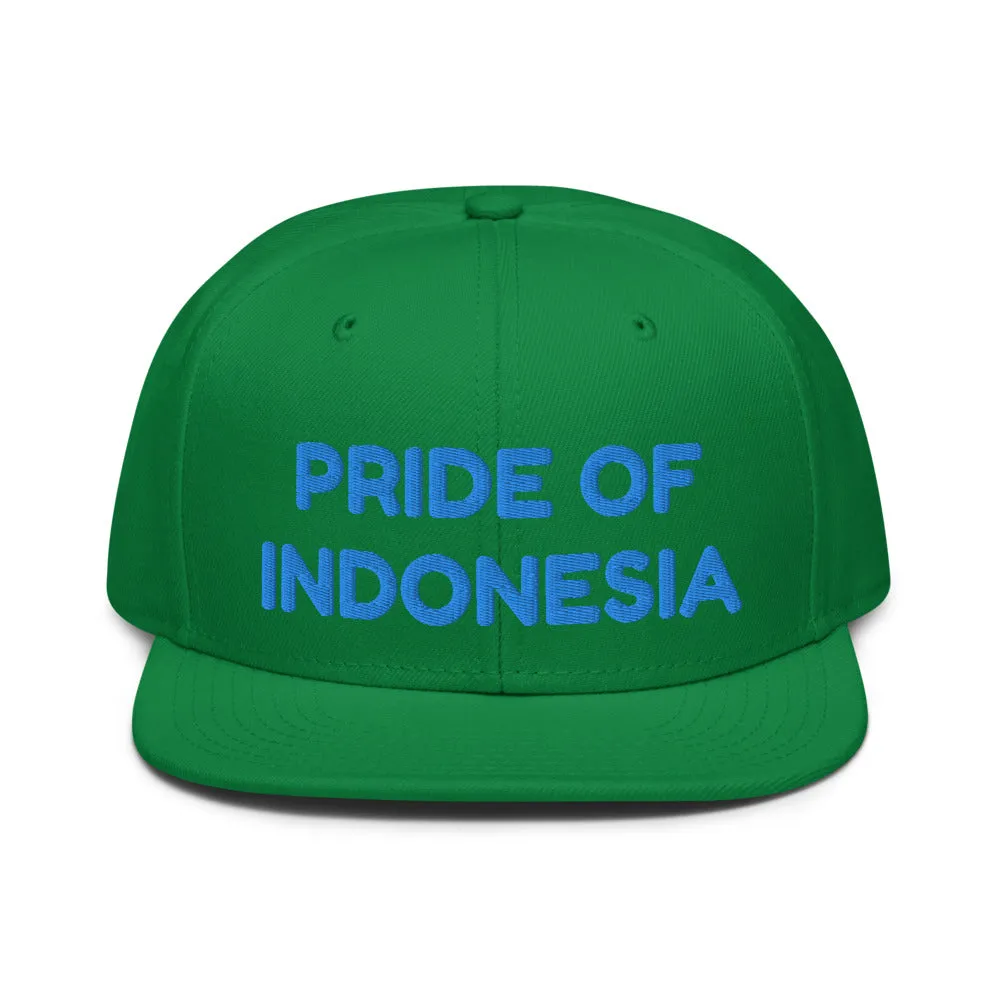Snapback Hat "1054-0041 Indonesia (Blue Logo)"