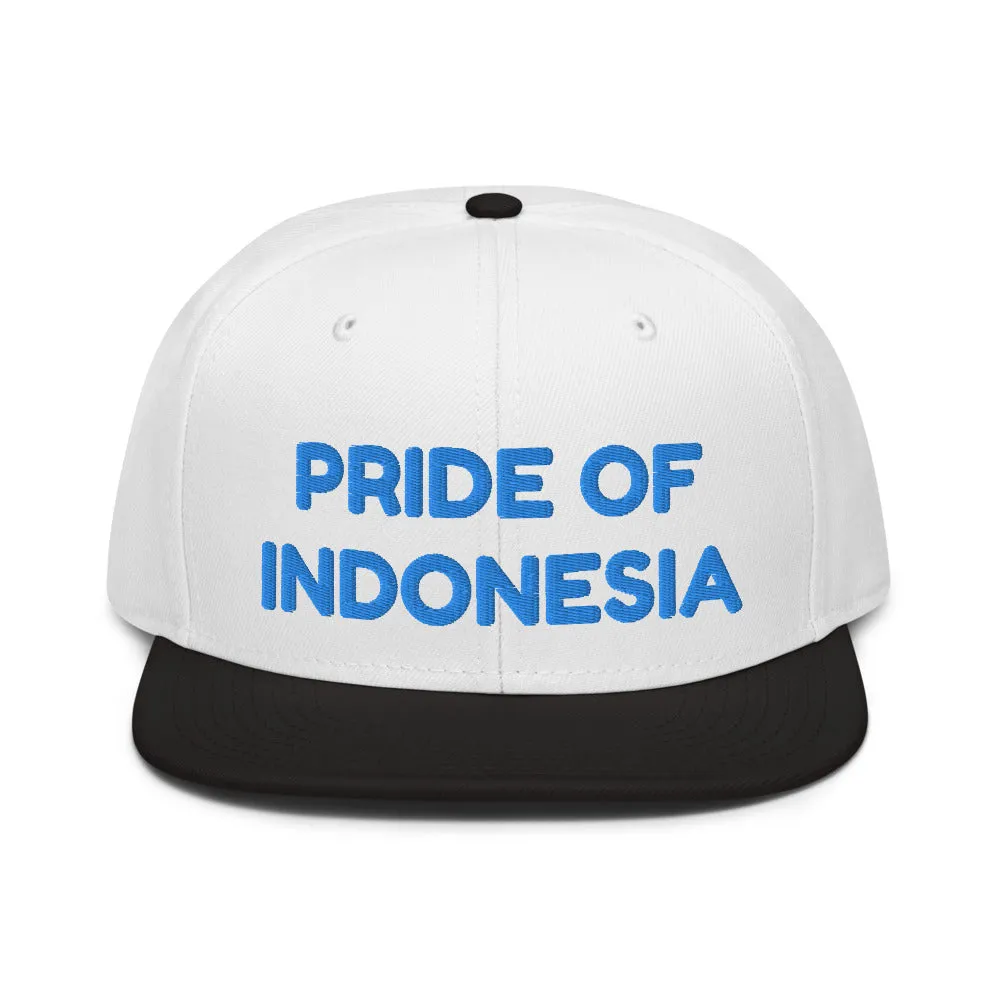 Snapback Hat "1054-0041 Indonesia (Blue Logo)"
