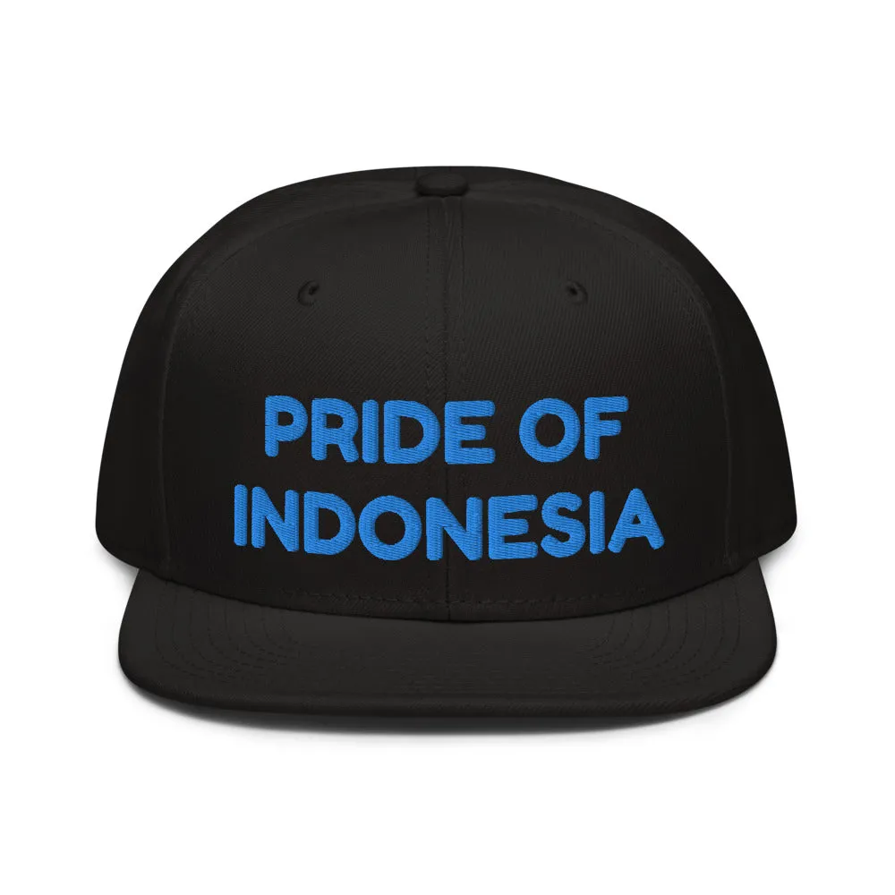 Snapback Hat "1054-0041 Indonesia (Blue Logo)"