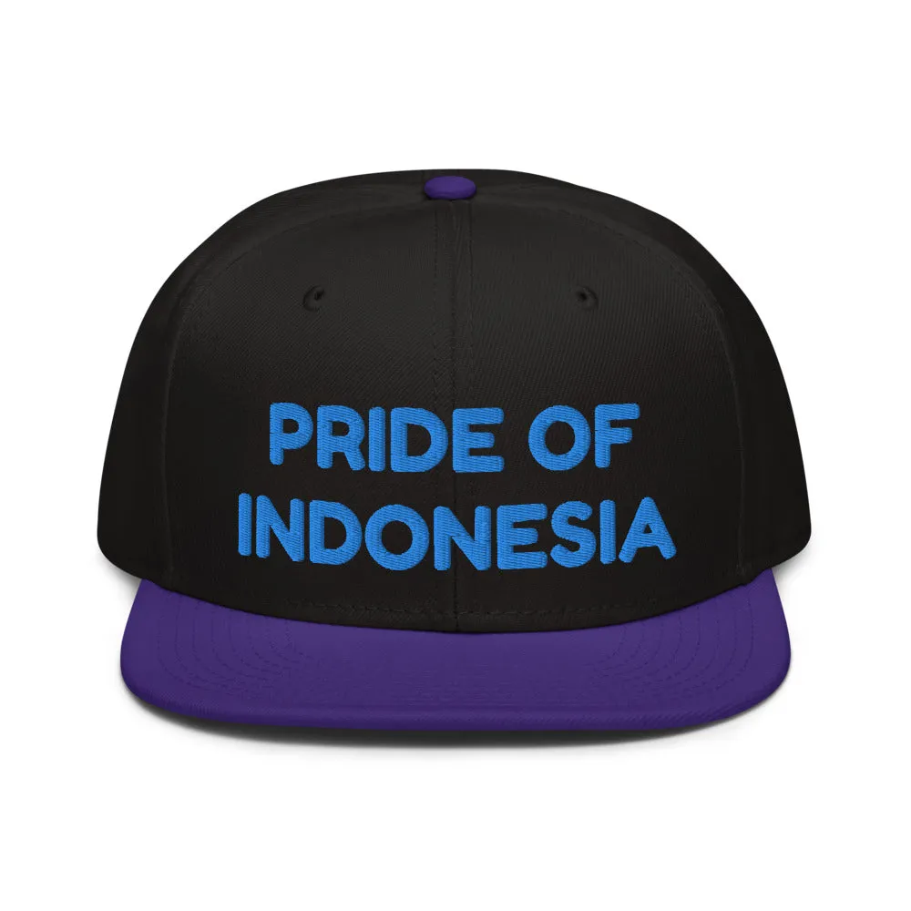 Snapback Hat "1054-0041 Indonesia (Blue Logo)"