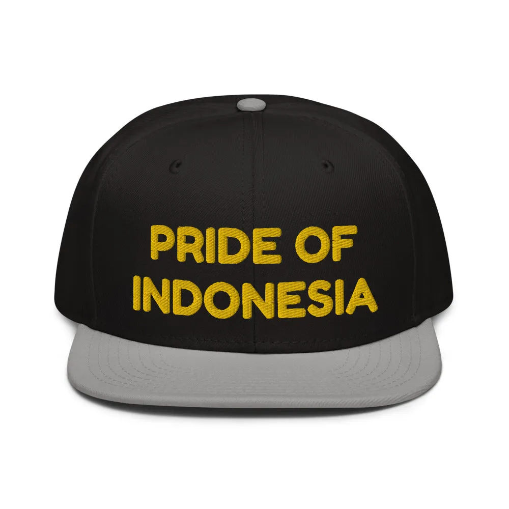 Snapback Hat "1054-0041 Indonesia (Yellow Logo)"