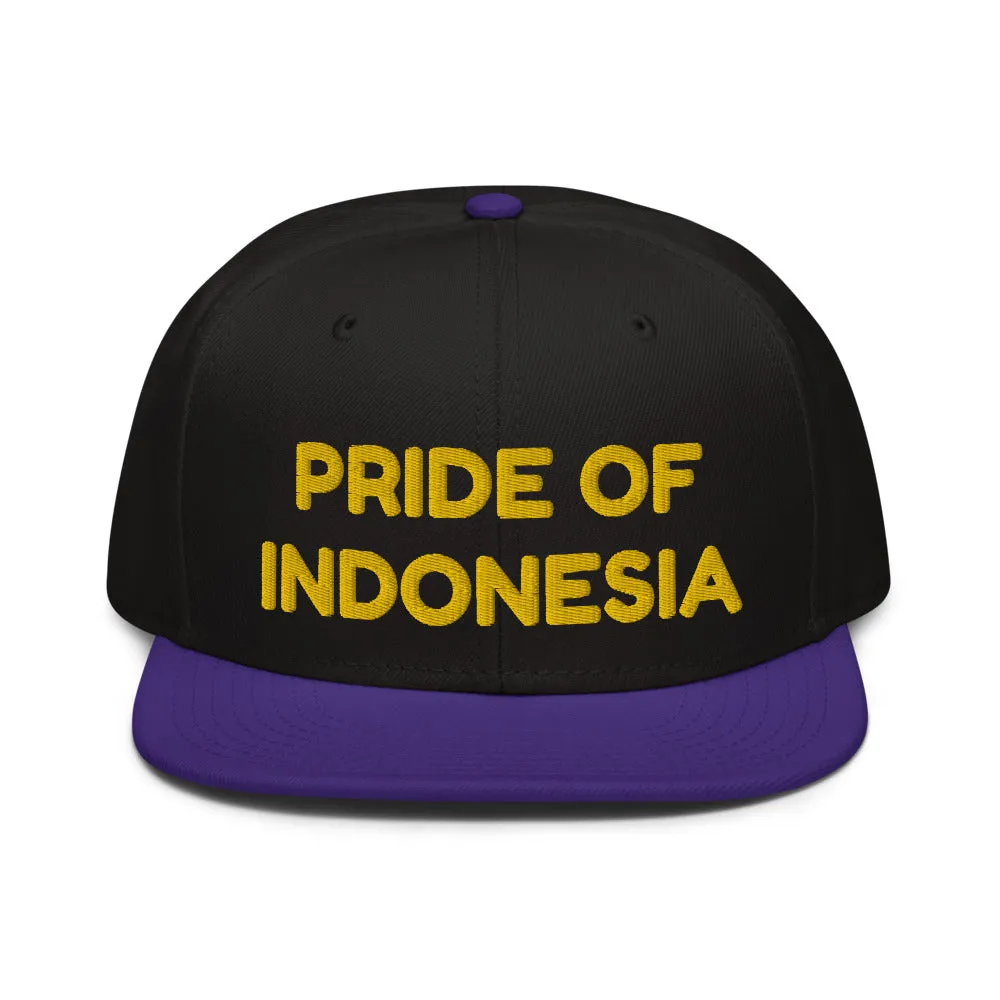 Snapback Hat "1054-0041 Indonesia (Yellow Logo)"
