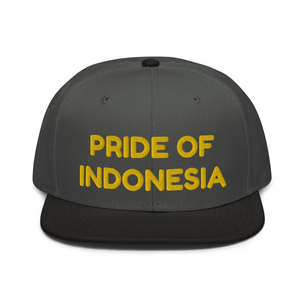 Snapback Hat "1054-0041 Indonesia (Yellow Logo)"