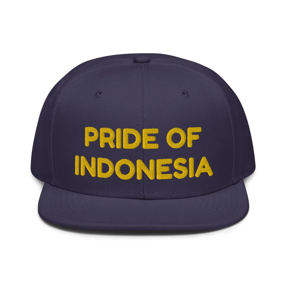 Snapback Hat "1054-0041 Indonesia (Yellow Logo)"