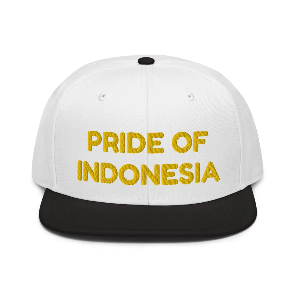 Snapback Hat "1054-0041 Indonesia (Yellow Logo)"