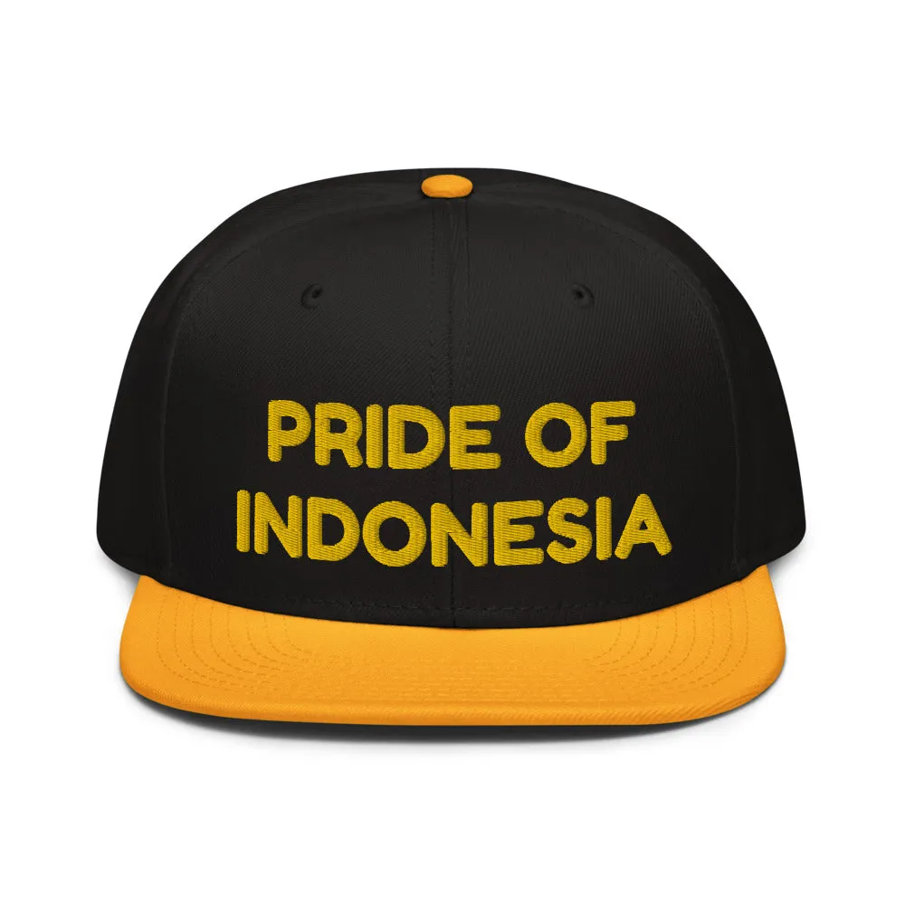 Snapback Hat "1054-0041 Indonesia (Yellow Logo)"