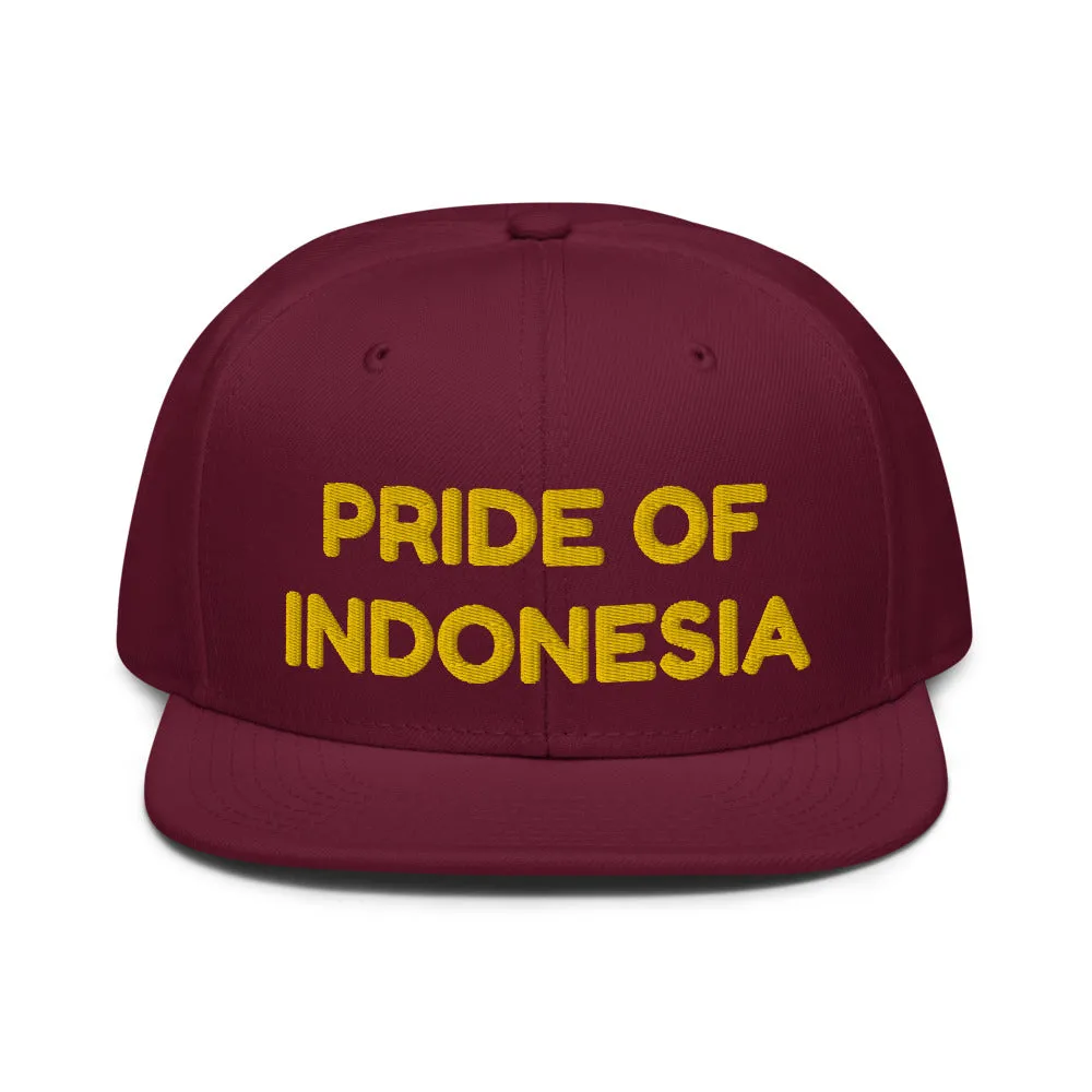 Snapback Hat "1054-0041 Indonesia (Yellow Logo)"