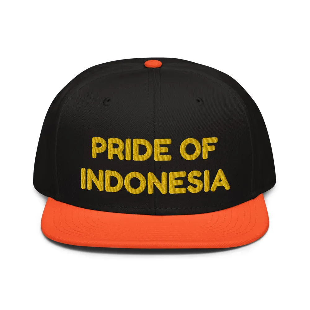 Snapback Hat "1054-0041 Indonesia (Yellow Logo)"