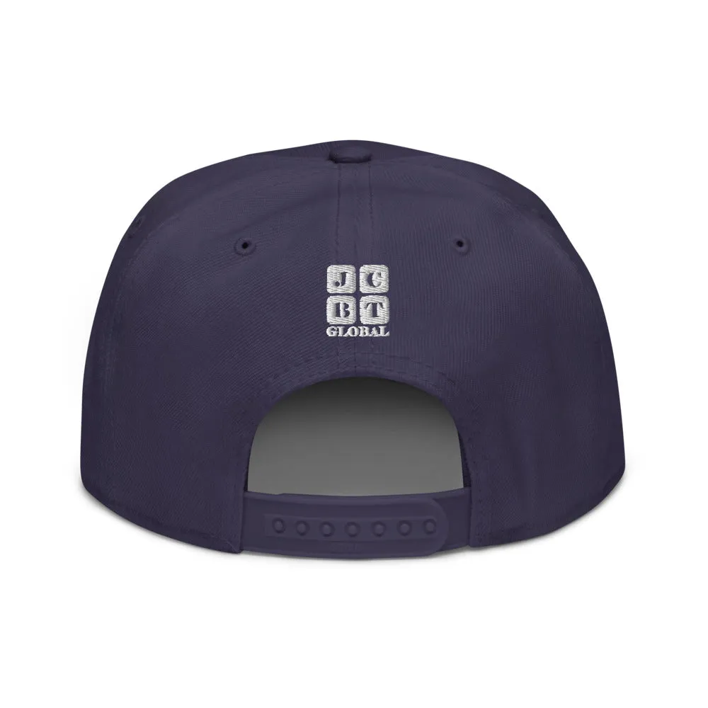 Snapback Hat "2051-0041 Born To Play Ice Skate (White Logo)"