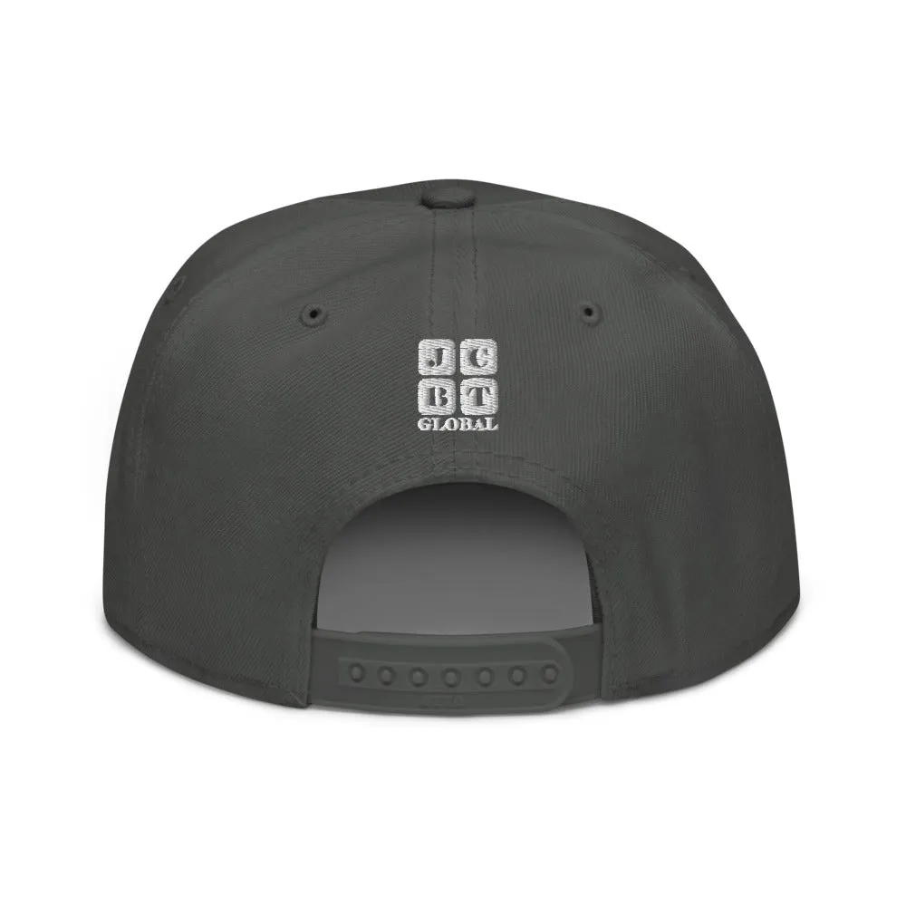 Snapback Hat "2051-0041 Born To Play Ice Skate (White Logo)"