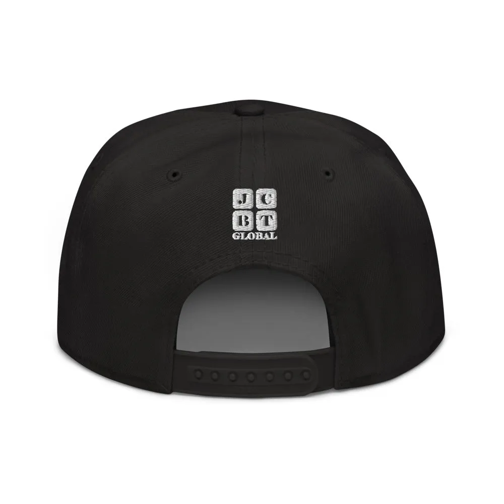 Snapback Hat "2051-0041 Born To Play Ice Skate (White Logo)"