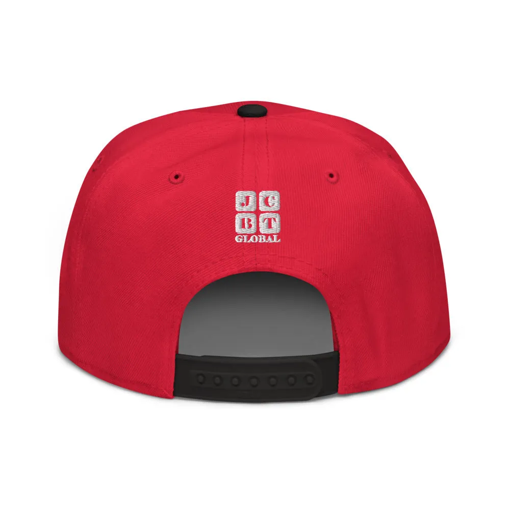 Snapback Hat "2051-0041 Born To Play Ice Skate (White Logo)"