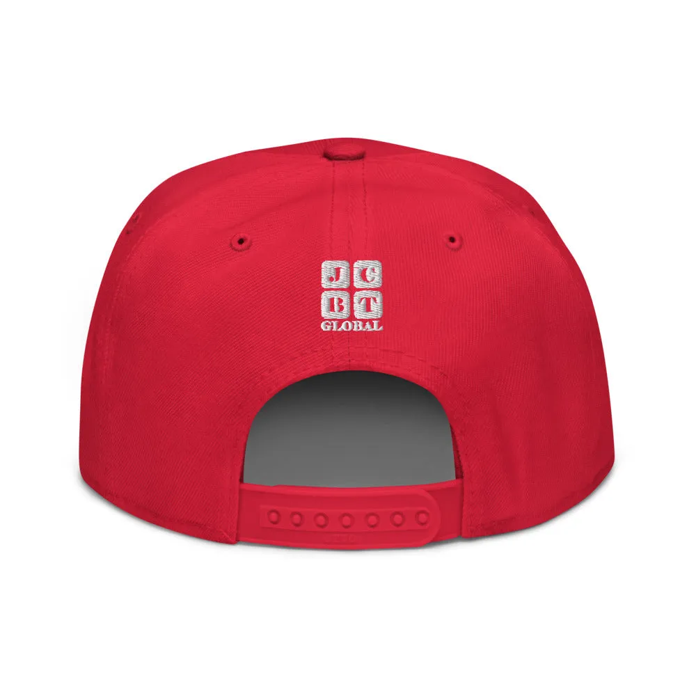 Snapback Hat "2051-0041 Born To Play Ice Skate (White Logo)"