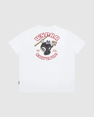 SNOOKER BOX FIT TEE - WHITE