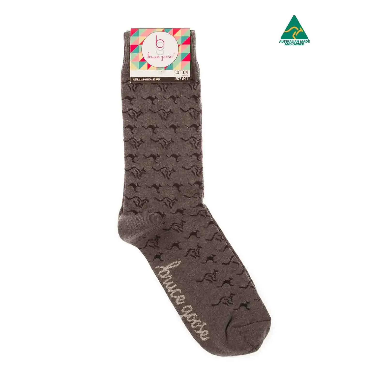 Socks Kangaroo Band Charcoal Marl