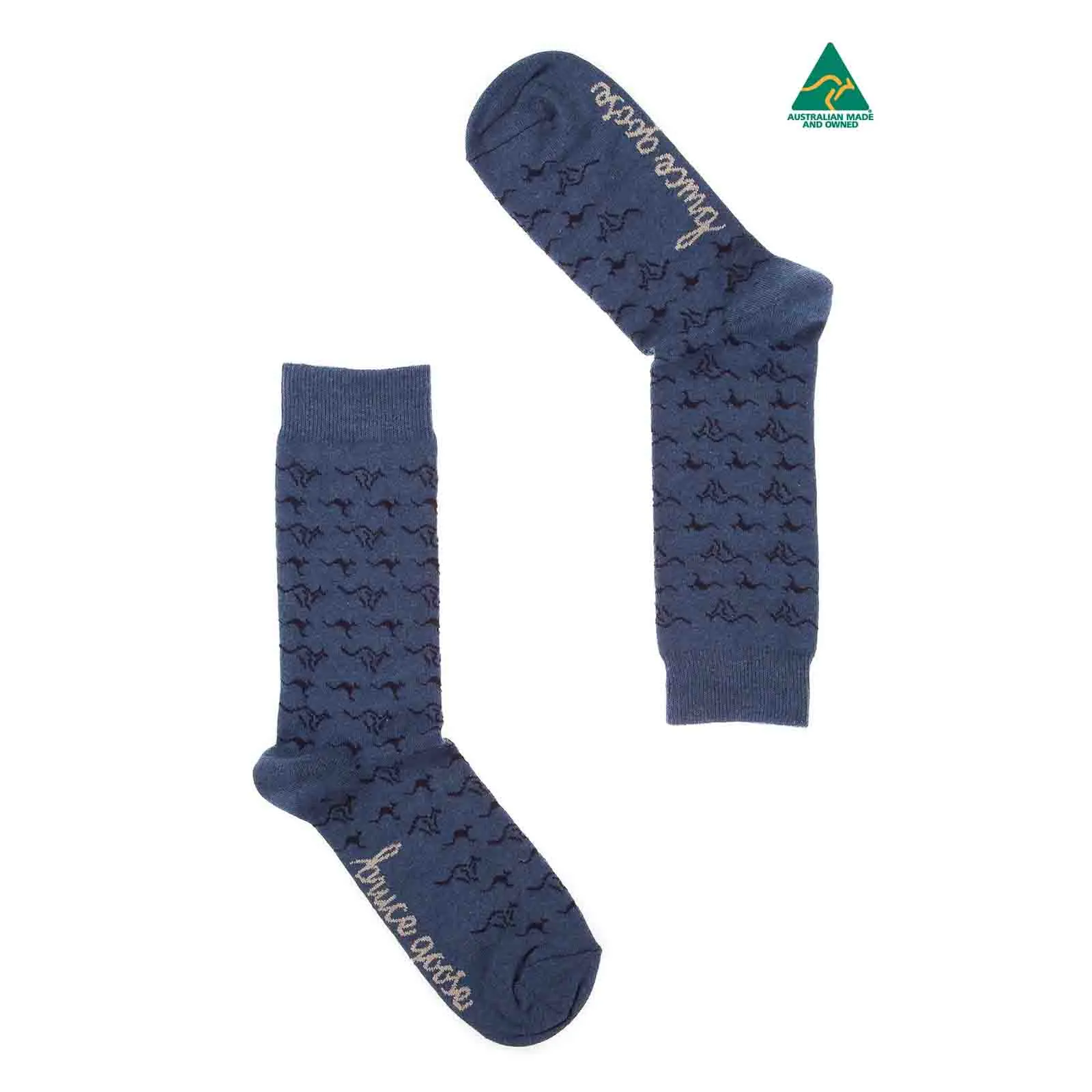 Socks Kangaroo Band Denim Marl