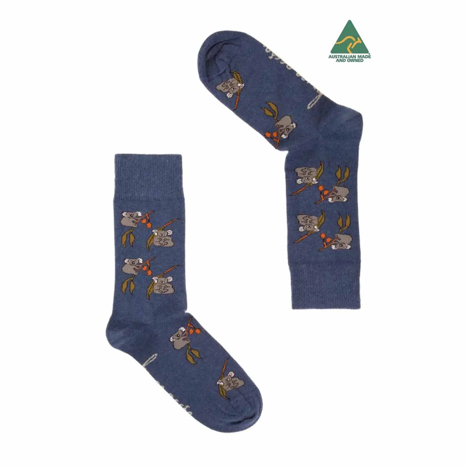 Socks Womens Koala Eucalyptus Denim Marl