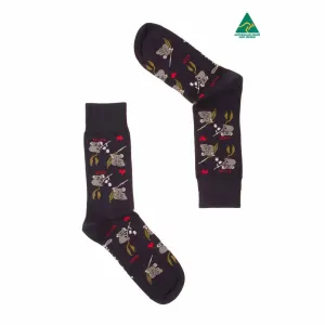 Socks Womens Koala Eucalyptus Navy